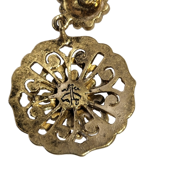 BROOKS BROTHER'S Women's Dangle Drop Statement Wedding Earrings - Picture 7 of 12